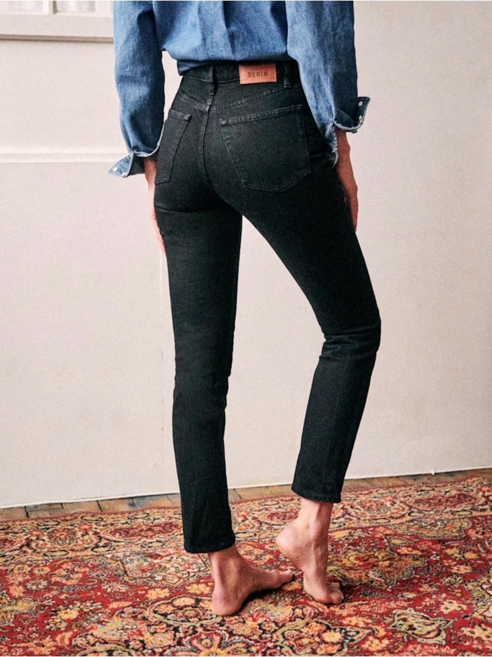 Sezane Le Brut Black Denim Jeans